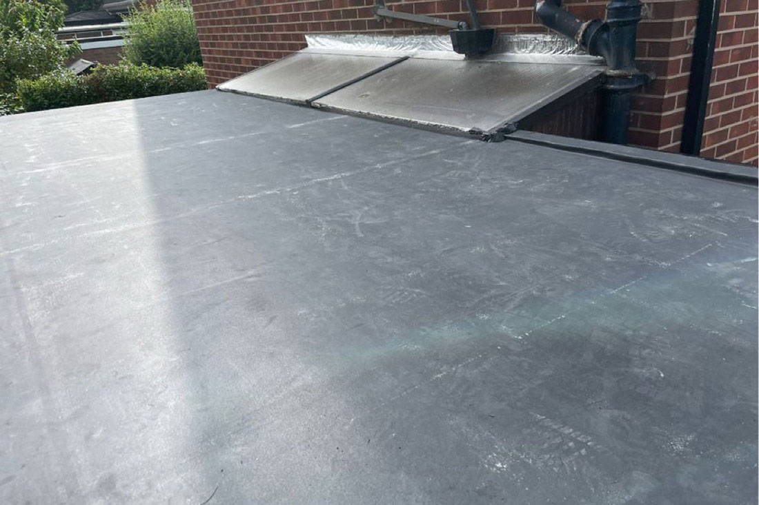 Fixing leaky flat roof